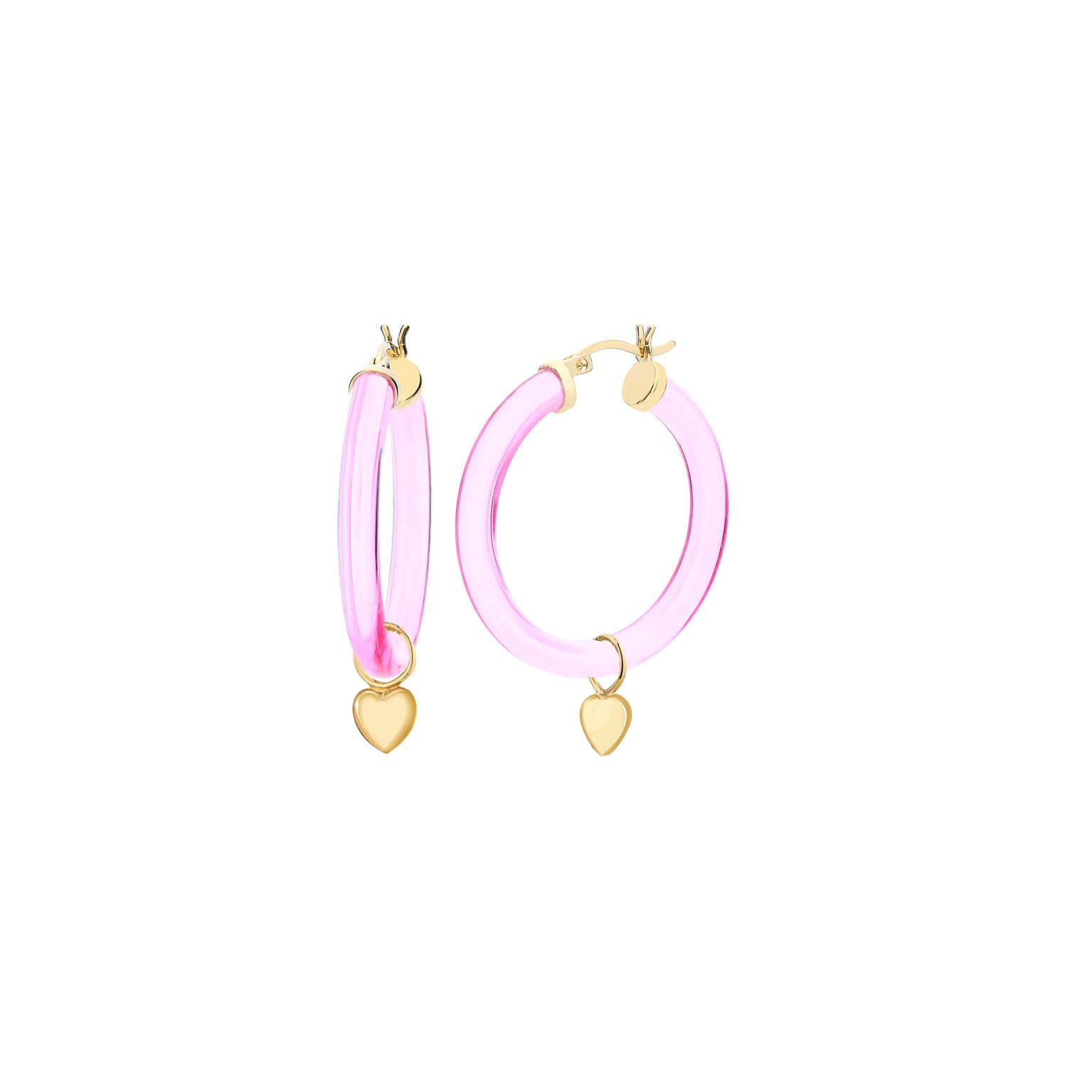 Heart Charm in Pink