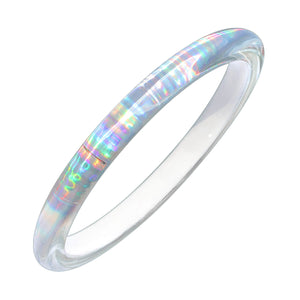 Rave Slip On Bangle in WHITE