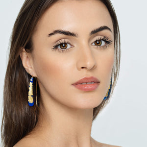WISHBONE IN ROYAL BLUE ON MODEL